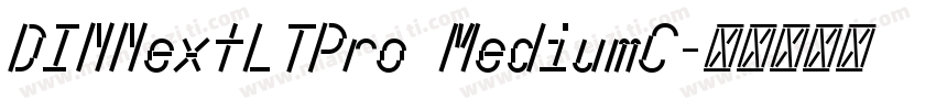 DINNextLTPro MediumC字体转换